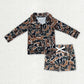 Sibling Baby Boys Kids Long Sleeves Camo Zipper Shirts Pockets Shorts Clothes Sets RTS