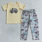 Baby Boy Short Sleeves Embroidery Shirt Pants Sibling Clothes Set RTS