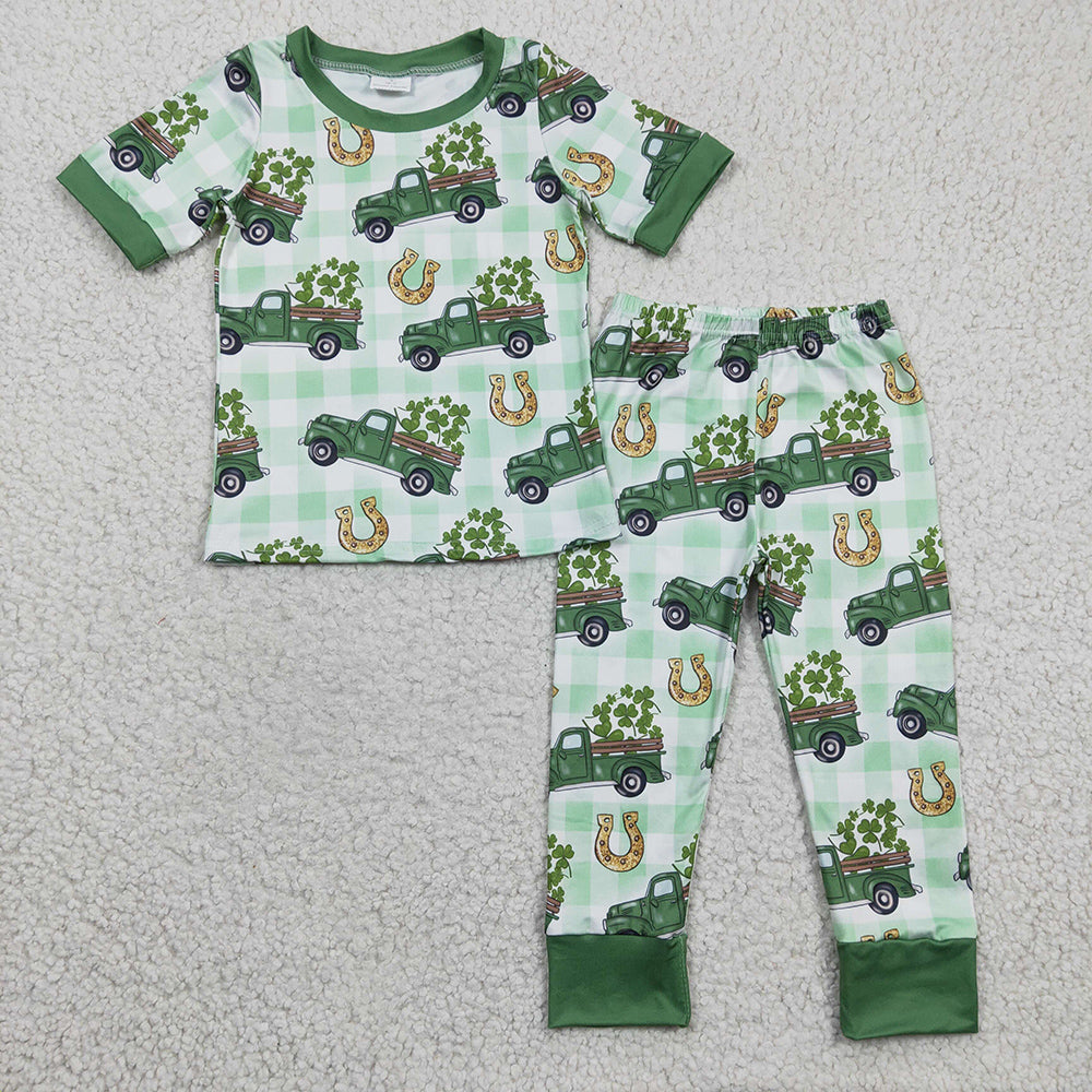 Baby Boy Girl St Patrick Day Shirt Pants Sibling Clothes Set RTS