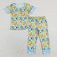 Baby Boy Short Sleeves Dogs Shirt Pants Pajamas Sibling Clothes Set RTS