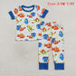 Baby Boy Girl Fish Sibling Cartoon Dress Set Clothes RTS