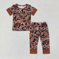Boys Kids Short Sleeves Camo Deer Ducks Shirt Pants Sibling Bamboo Pajamas Clothes Set RTS