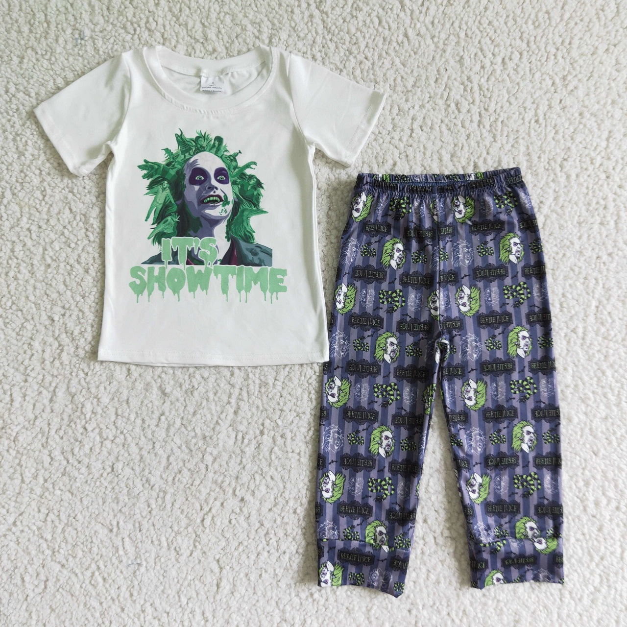 Promotion Baby Boy Showtime Halloween Pants Clothes Set