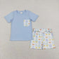 Baby Boy Girl Easter Eggs Sibling Spring Romper Dress Clothes Set