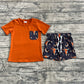 Baby Boy Short Sleeves Shirt Western Cow Print Shorts Summer Set RTS