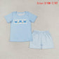 Baby Boy Toddler Short Sleeves Crabs Shirt Shorts Sibling Set Clothes RTS