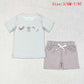 Duck Dog Print Sibling Summer Matching Clothes
