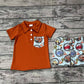 Baby Boy Short Sleeves Pocket Shirt Car Cactus Shorts Western Clothes Set