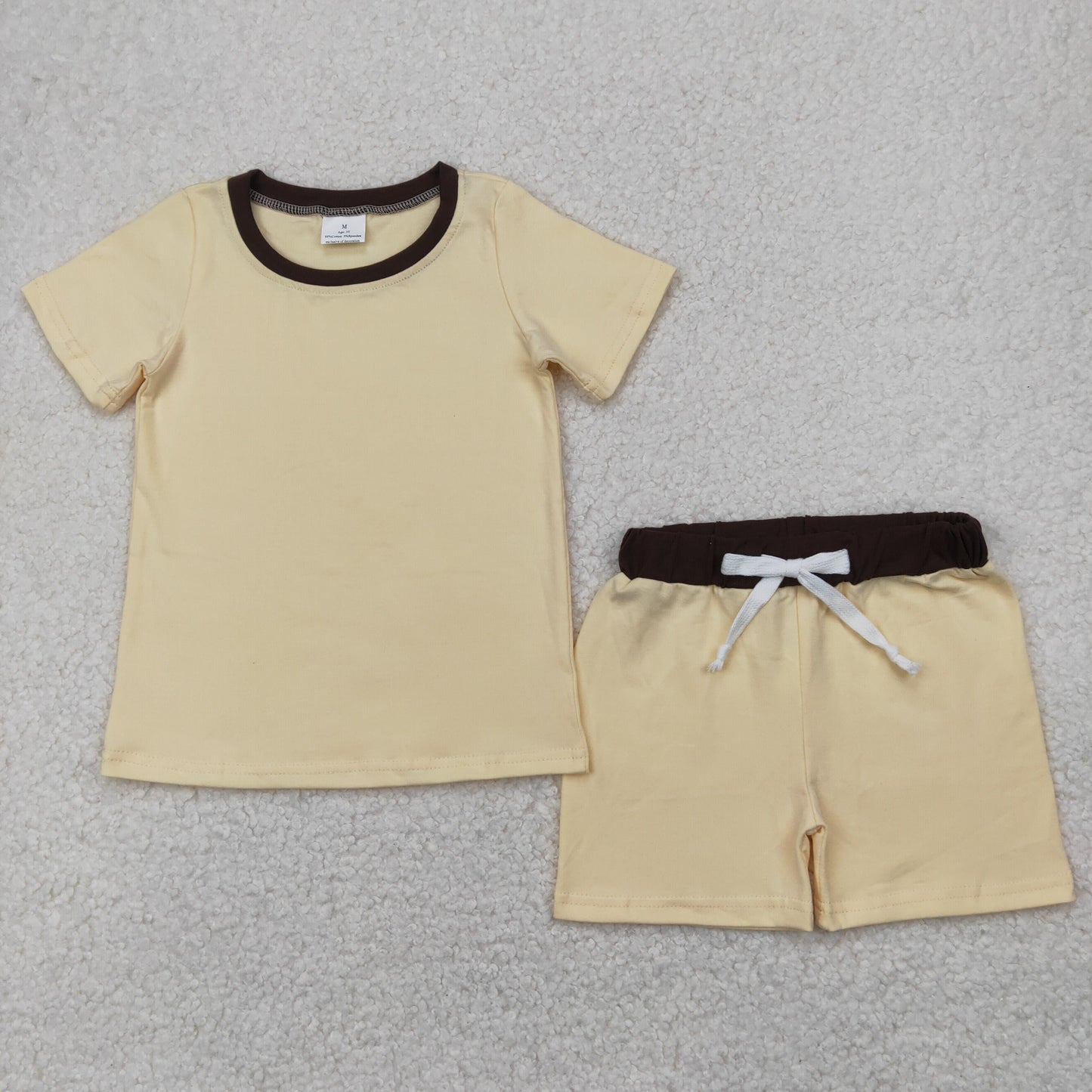 Baby Boy Short Sleeves Cotton Shirt Shorts Sibling Summer Clothes Set RTS