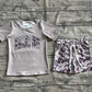 Baby Kids Mama's Boy Shirt Pockets Camo Shorts Clothes Set RTS