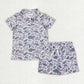Toddler Boys Camo Buttons Shirt Pockets Shorts Sibling Summer Set RTS