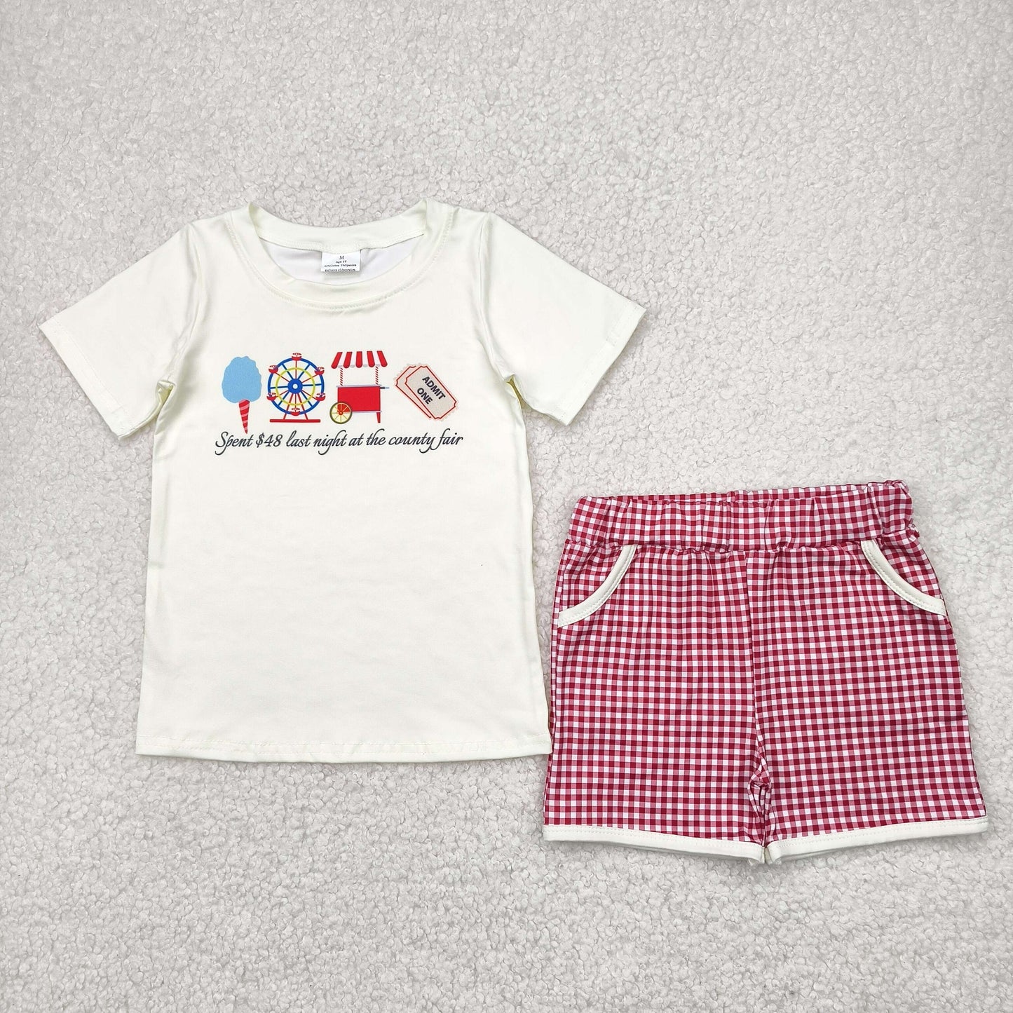 Sibling Baby Boys Girls Toddler Bows Fair Romper Set Summer Clothes RTS