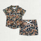 Kids Boys Camo Buttons Shirt Pockets Shorts Sibling Set Clothes RTS