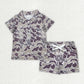 Boys Kids Camo Button Polo Shirt Pockets Shorts Sibling Set Clothes RTS