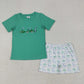 Baby Boy Girl Short Sleeves Embroidery Golf Sibling Summer Set Clothes RTS