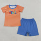 Sibling Baby Boys Kids Embroidery Tools Stripes Shirt Shorts Set Romper Summer Clothes RTS