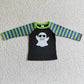 Sibling Boys Kids Embroidery Ghosts Ducks Pumpkins Halloween Shirt Tops