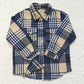 Baby Boy Girl Plaid Button Ups Sibling Long Sleeve Shirt Tops