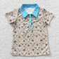 Sibling Kids Boys Short Sleeves Western Buttons Hunting Shirts Tops