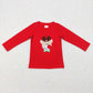 Sibling Boys Kids Long Sleeves Embroidery Christmas Shirt Tops RTS