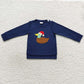 Sibling Boys Girls Embroidery Santa Ducks Dogs Gingerbread Christmas Shirt Tops