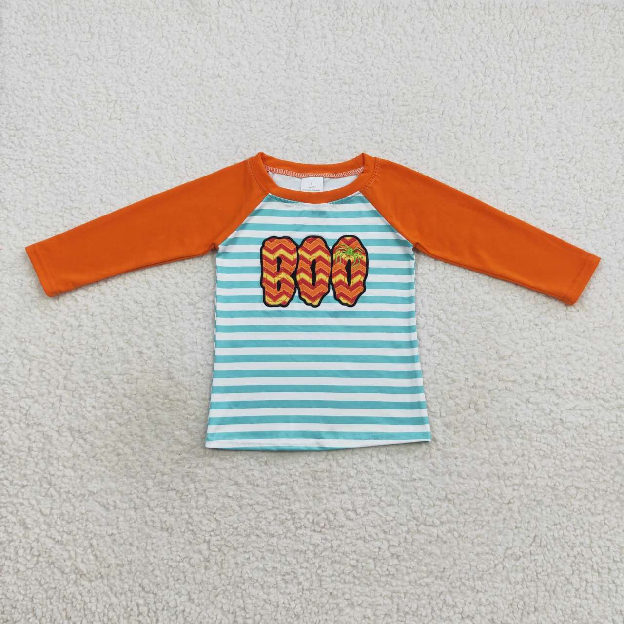 Sibling Boys Kids Embroidery Ghosts Ducks Pumpkins Halloween Shirt Tops
