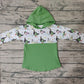 Baby Boy Long Sleeves Duck Green Hoodie Shirt Tops