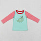 Sibling Boys Kids Long Sleeves Embroidery Christmas Shirt Tops RTS