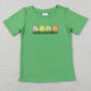 Sibling Boys Kids Short Sleeves Embroidery Rabbits Cross Eggs Easter Shirt Tops