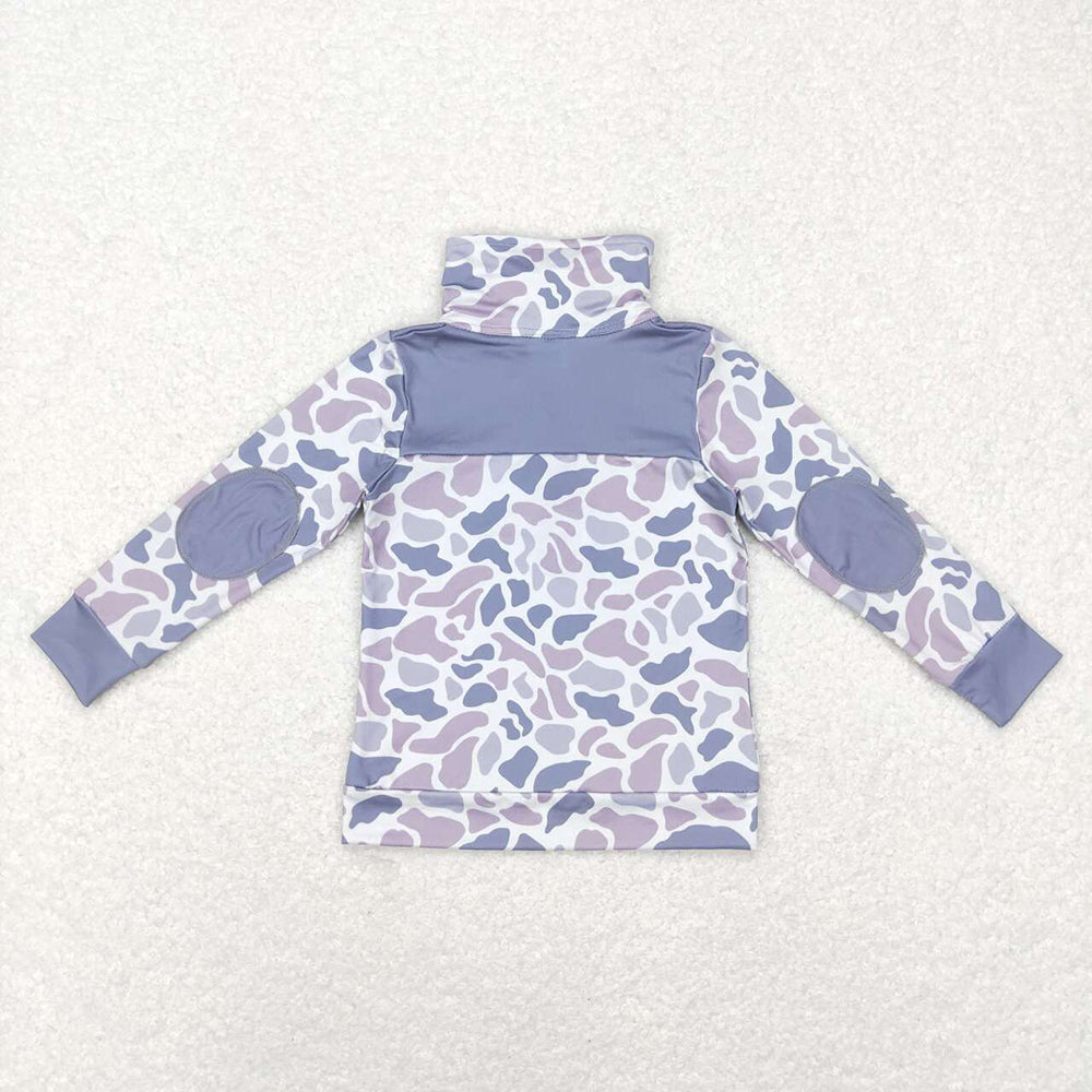 Baby Boy Long Sleeves Camo Shirt Sibling Hunting Zipper Pullover Tops