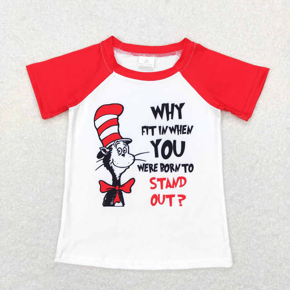 Baby Boy Short Sleeves Dr Reading Sibling Tee Shirt Tops