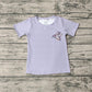 No Moq Pre-order Baby Boy Grey Short Sleeves Duck Hunting Shirt Tops