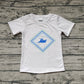 Baby Boy White Sleeves Boat Tee Shirt Tops