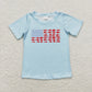 Sibling Baby Boys Girls Short Sleeves 4th of July Shirts Tops Clothes