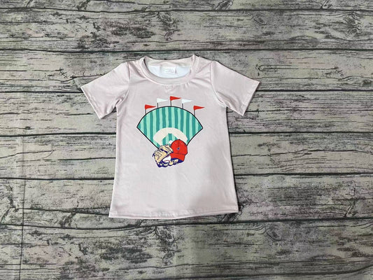 Pre-order Baby Boy Short Sleeves Baseball Shirt Tops