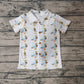 Baby Boy Short Sleeves Duck Buttons Tee Shirt Tops