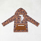 Sibling Kids Boys Long Sleeves Camo Pockets Zipper Hoodie Pullovers Shirts Tops RTS