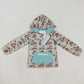 Sibling Kids Boys Long Sleeves Camo Pockets Zipper Hoodie Pullovers Shirts Tops RTS