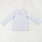 Baby Boy Blue Long Sleeves Plaid Tee Shirt Tops