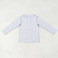 Baby Boy Blue Long Sleeves Plaid Tee Shirt Tops