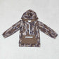 Sibling Kids Boys Long Sleeves Camo Pockets Zipper Hoodie Pullovers Shirts Tops RTS