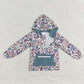 Sibling Kids Boys Long Sleeves Camo Pockets Zipper Hoodie Pullovers Shirts Tops RTS