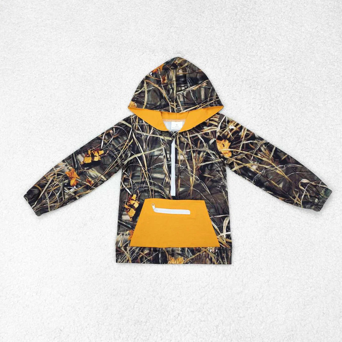 Baby Boy Camo Pocket Hoodie Zipper Sibling Shirt Tops