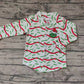 Baby Boy Christmas Green Face Cardigan Shirt