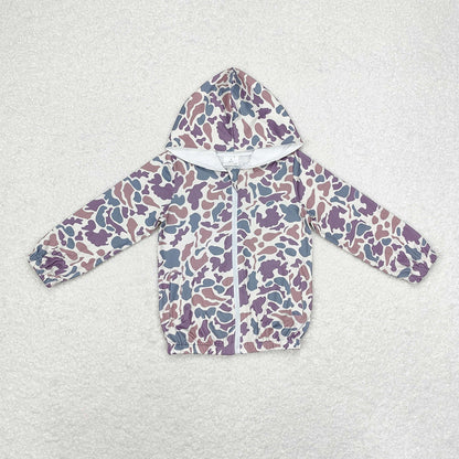 Baby Boy Long Sleeves Camo Hunting Hoodie Zipper Sibling Jacket Tops