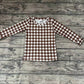 Baby Boy Brown Checkered Long Sleeves Shirt Tops