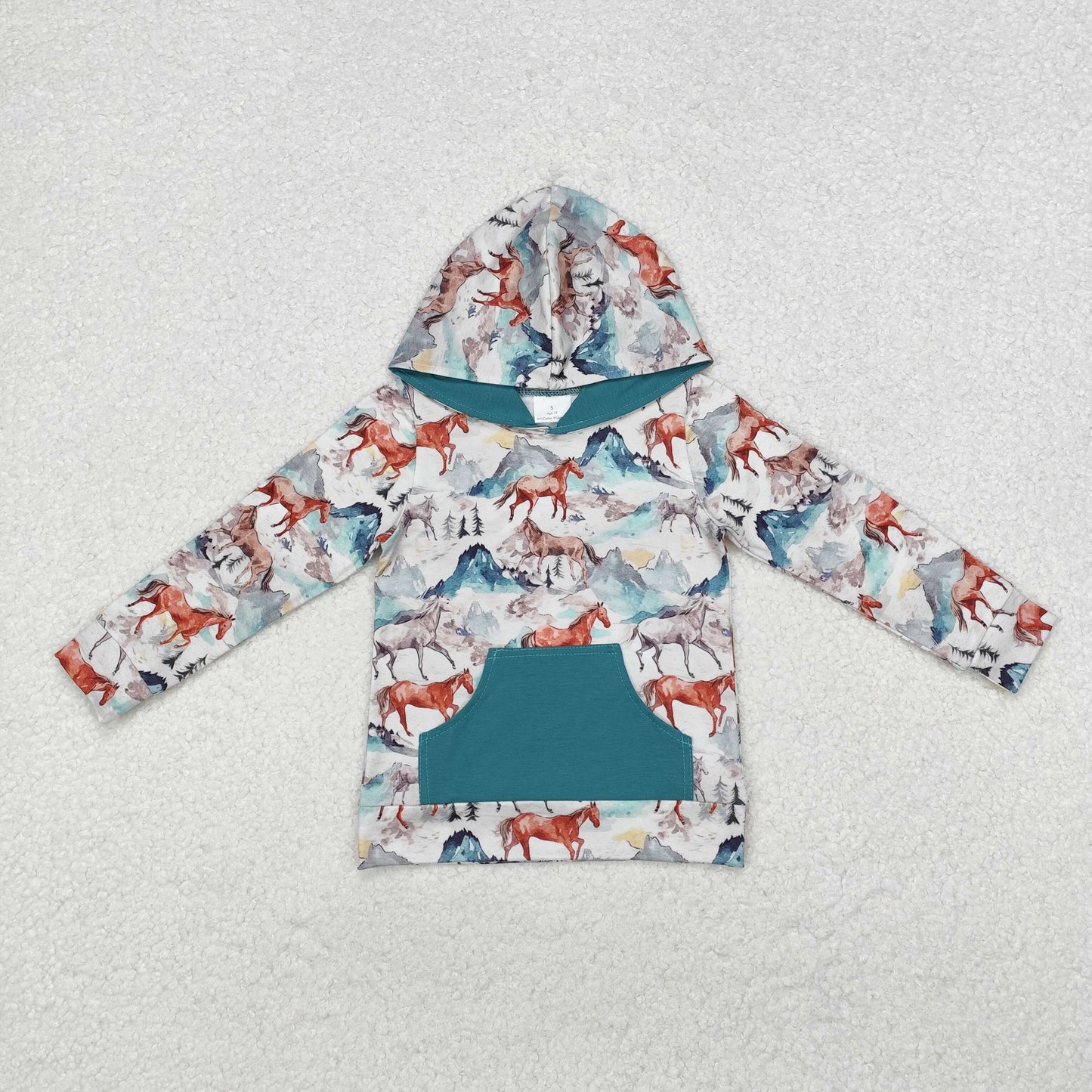 Sibling Boys Kids Long Sleeves Ducks Dogs Camo Pockets Hoodies Pullovers Shirts