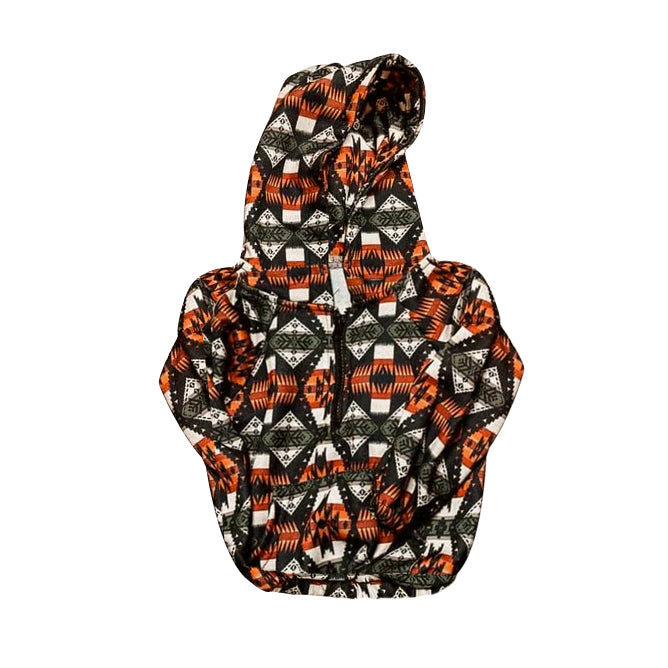Pre-order Baby Boy Long Sleeves Western Aztec Hoodie Shirt