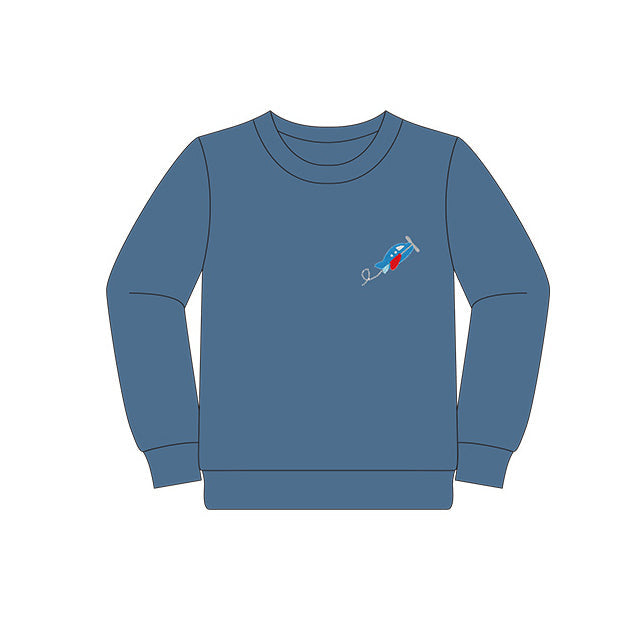 Pr-order Baby Boy Long Sleeve Plane Blue Tee Shirt
