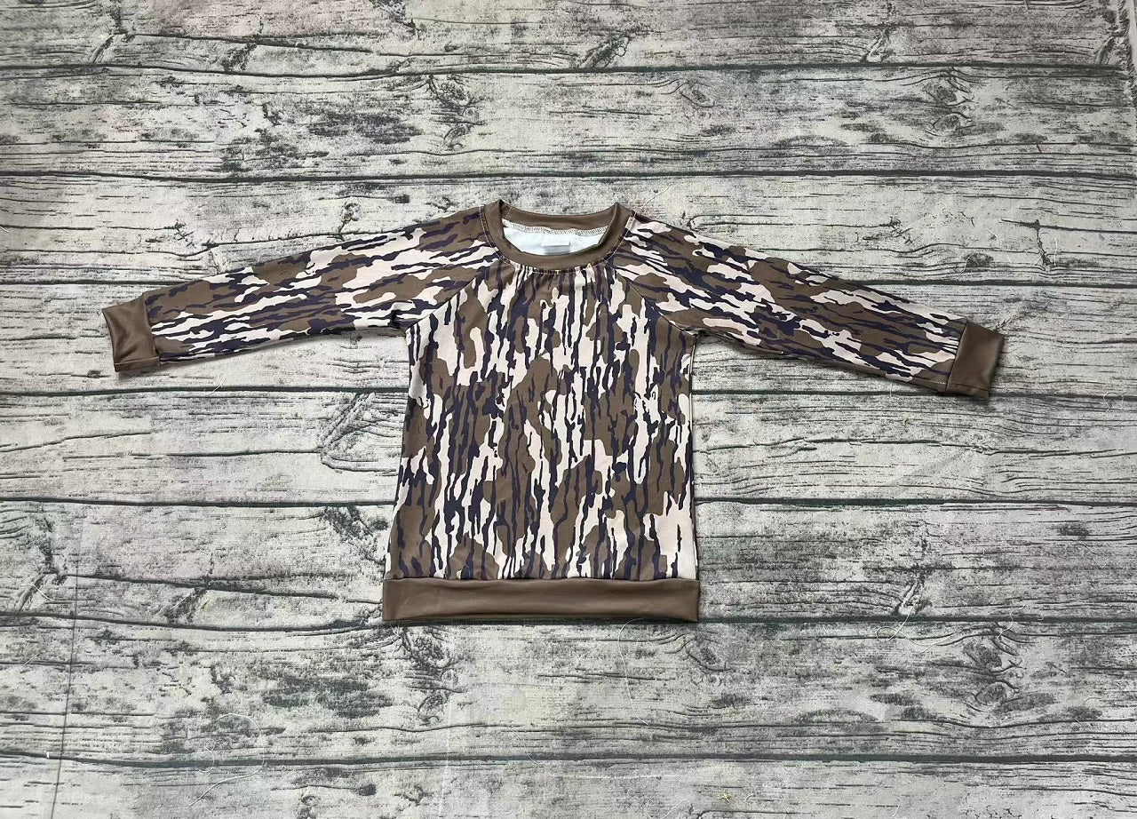 Baby Boy Long Sleeves Camo Tee Shirt